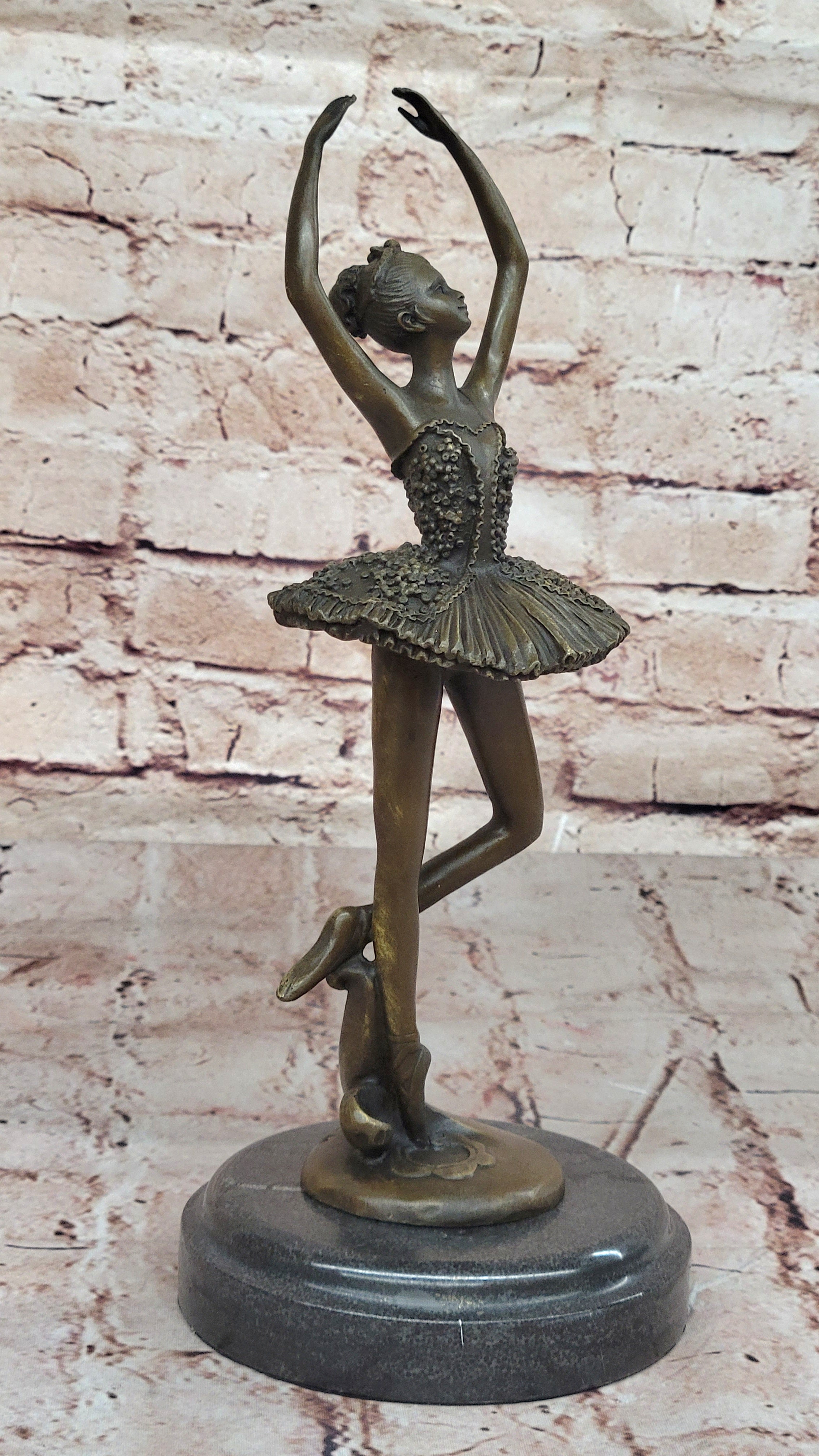 Art Deco Child Ballerina Bronze Trophy Sculpture
