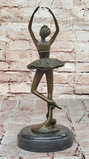 Art Deco Child Ballerina Bronze Trophy Sculpture