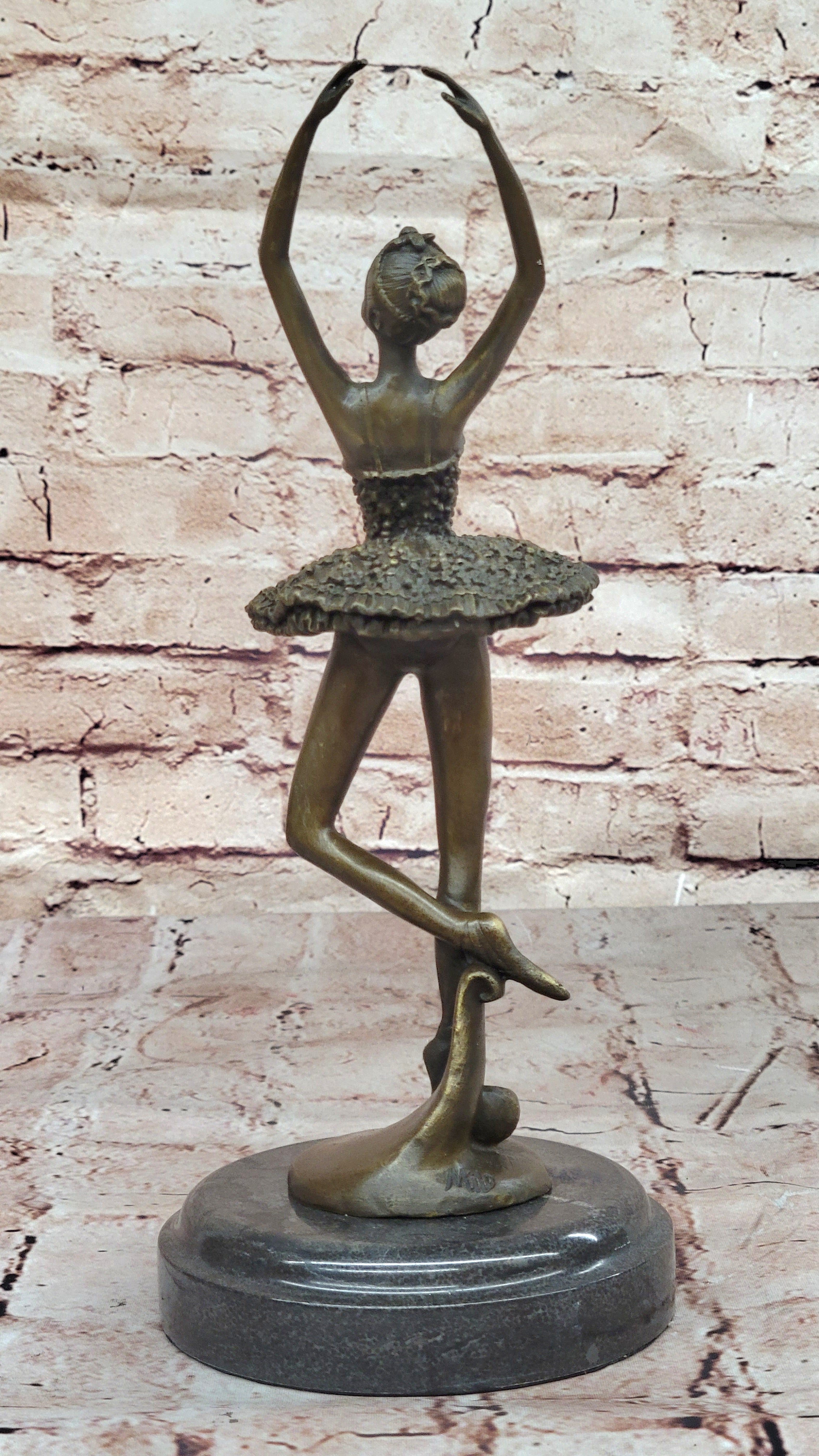 Art Deco Child Ballerina Bronze Trophy Sculpture