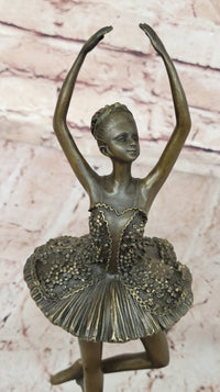 Art Deco Child Ballerina Bronze Trophy Sculpture