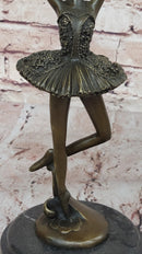 Art Deco Child Ballerina Bronze Trophy Sculpture