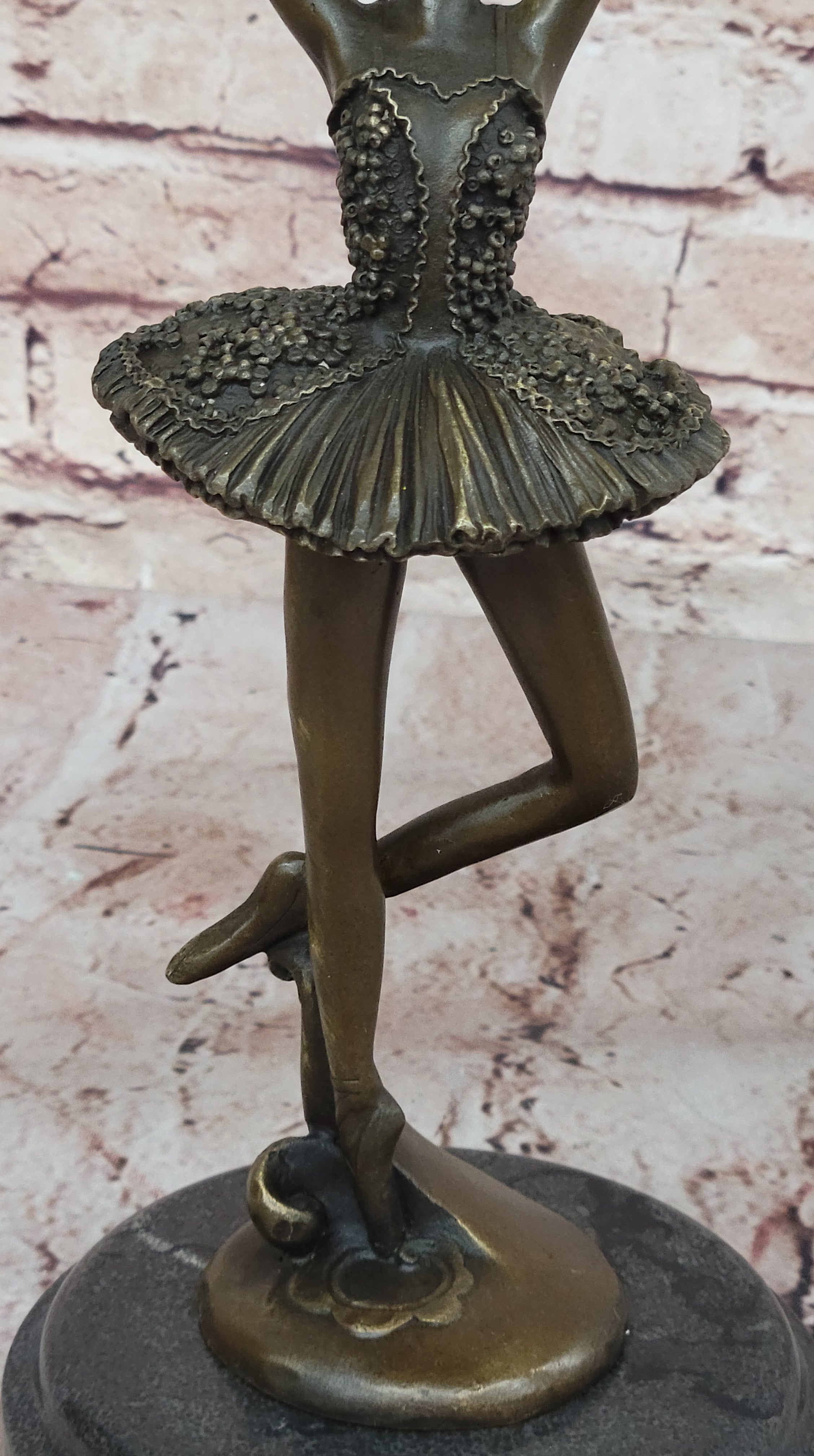 Art Deco Child Ballerina Bronze Trophy Sculpture
