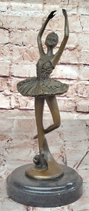 Art Deco Child Ballerina Bronze Trophy Sculpture
