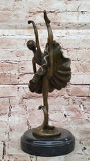 Art Deco Hot Cast Bronze Graceful Ballerina Ballet Statue Sculpture Gift Decor