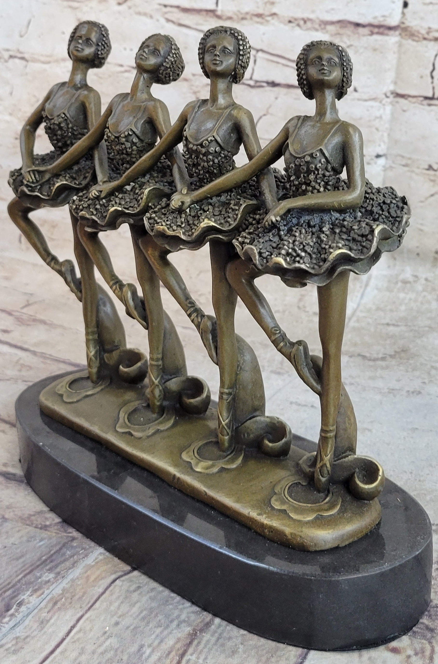 100% Bronze Modern Ballerina Dancer Sculpture