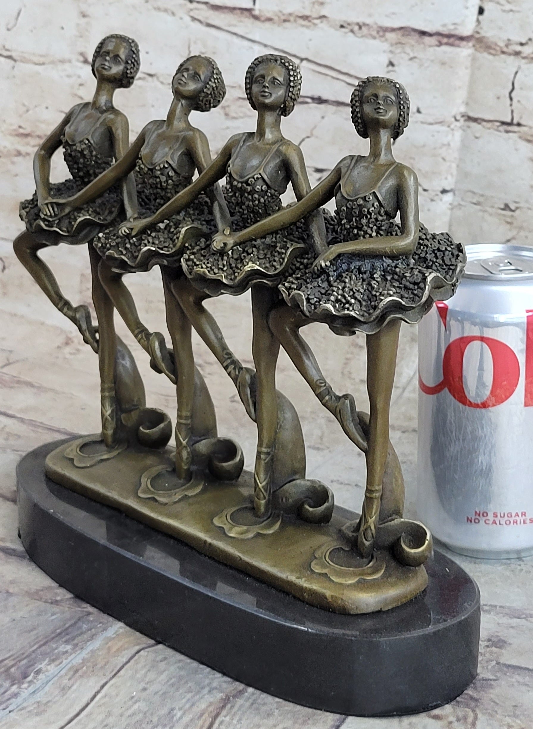 100% Bronze Modern Ballerina Dancer Sculpture