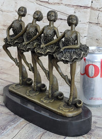 100% Bronze Modern Ballerina Dancer Sculpture