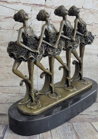 100% Bronze Modern Ballerina Dancer Sculpture