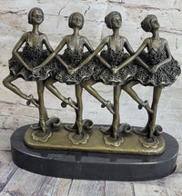 100% Bronze Modern Ballerina Dancer Sculpture