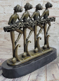 100% Bronze Modern Ballerina Dancer Sculpture