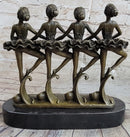 100% Bronze Modern Ballerina Dancer Sculpture