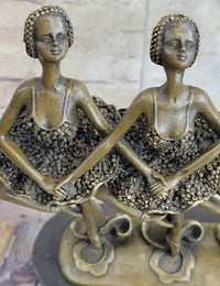 100% Bronze Modern Ballerina Dancer Sculpture