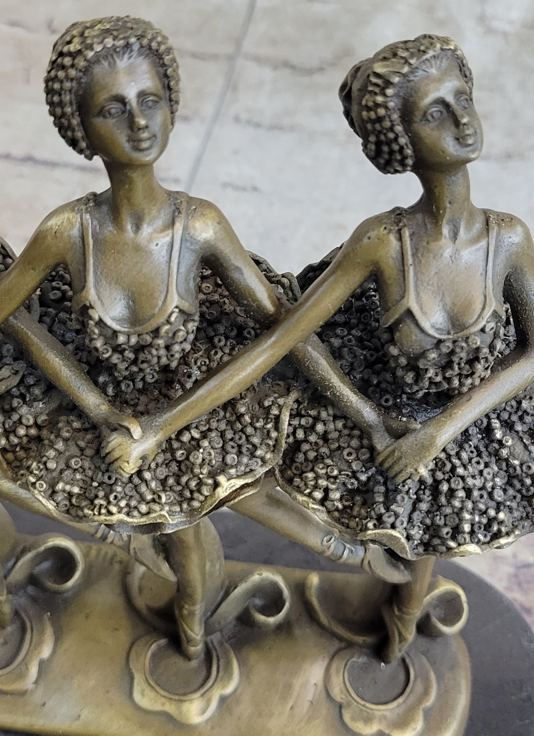 100% Bronze Modern Ballerina Dancer Sculpture