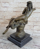 Nude Nymph Bronze Figure Sculpture Figure Art