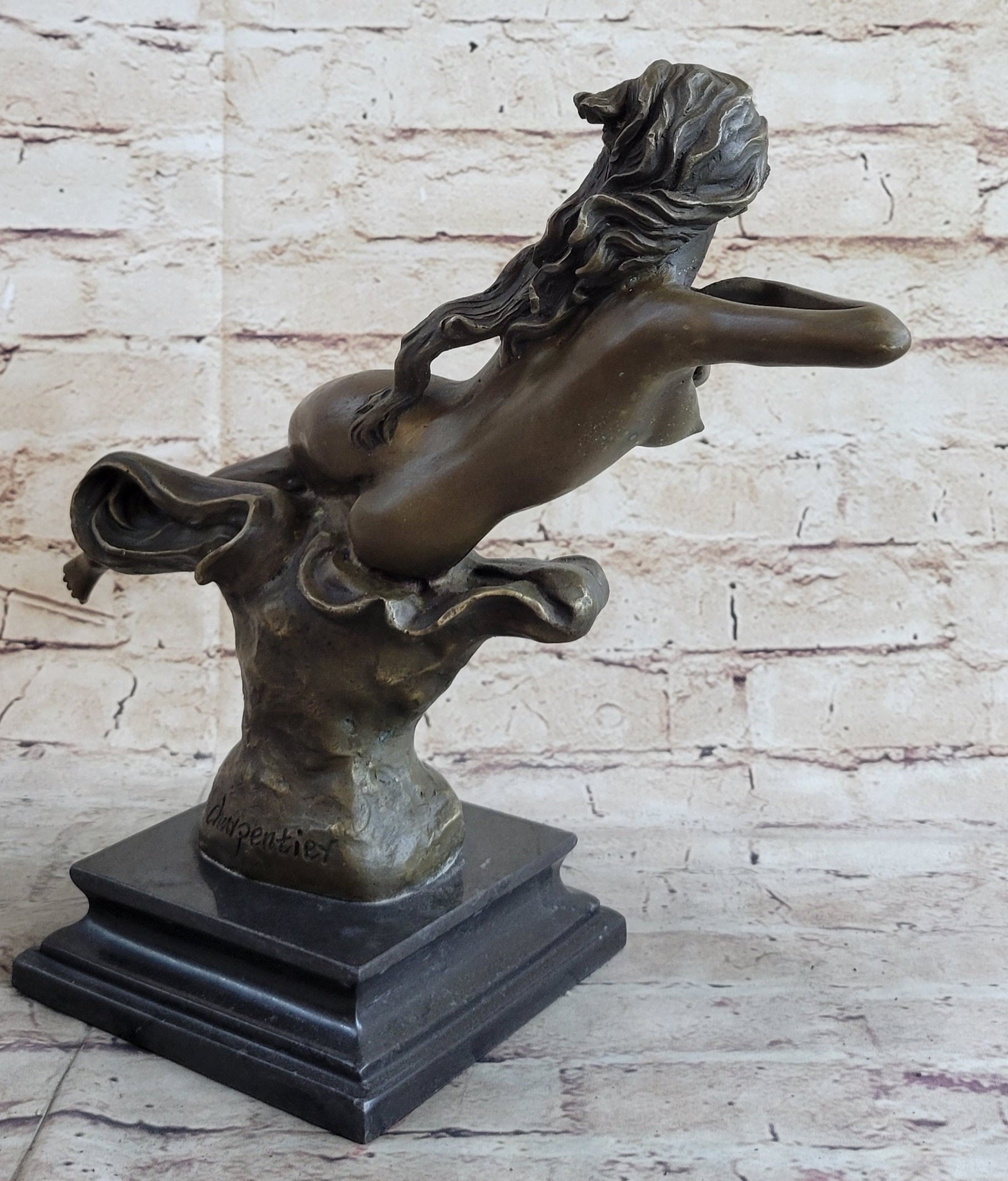 Nude Nymph Bronze Figure Sculpture Figure Art