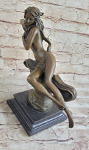 Nude Nymph Bronze Figure Sculpture Figure Art