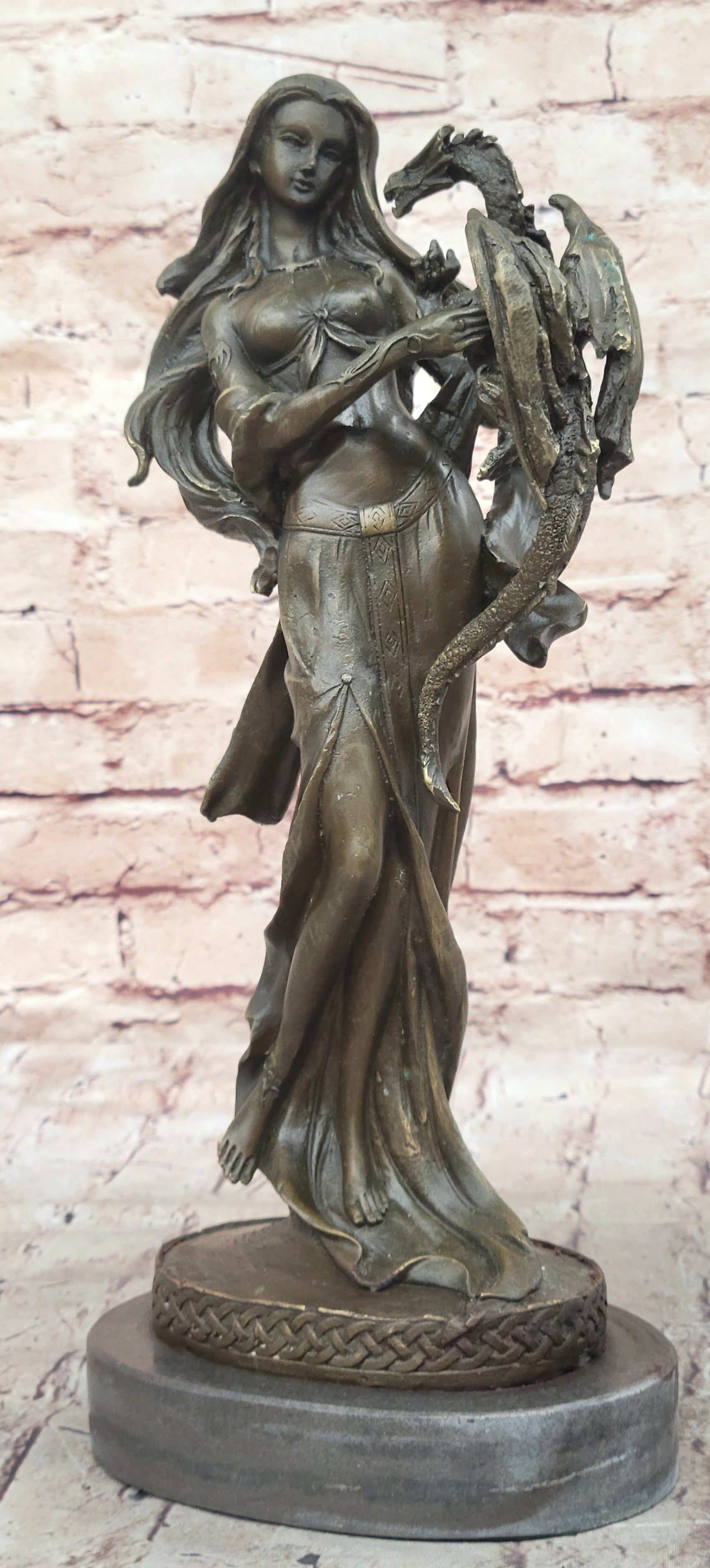 Khaleesi Daenerys Game of Thrones Bronze Sculpture 14" x 6"