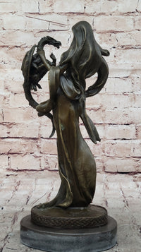 Khaleesi Daenerys Game of Thrones Bronze Sculpture 14" x 6"