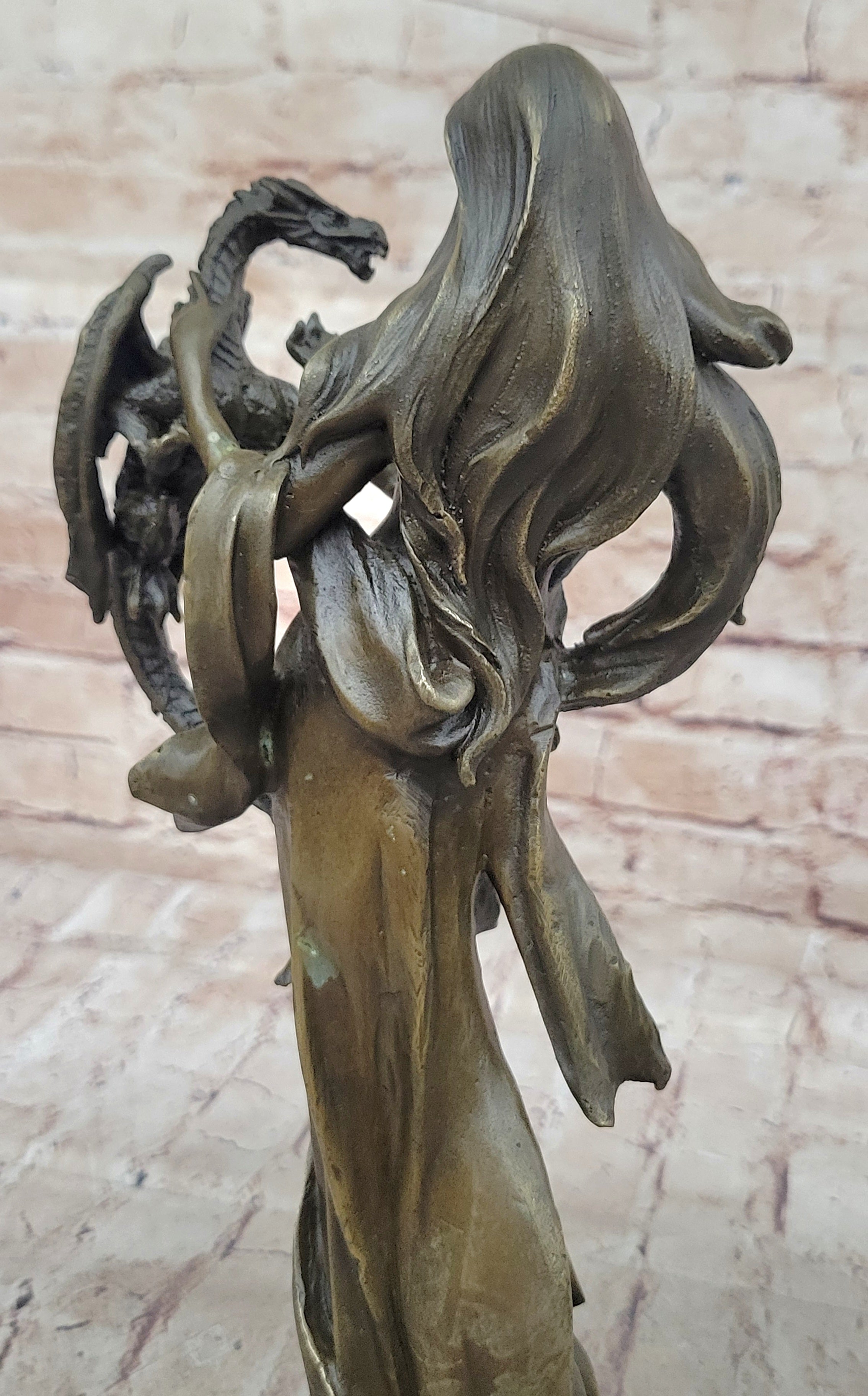 Khaleesi Daenerys Game of Thrones Bronze Sculpture 14" x 6"