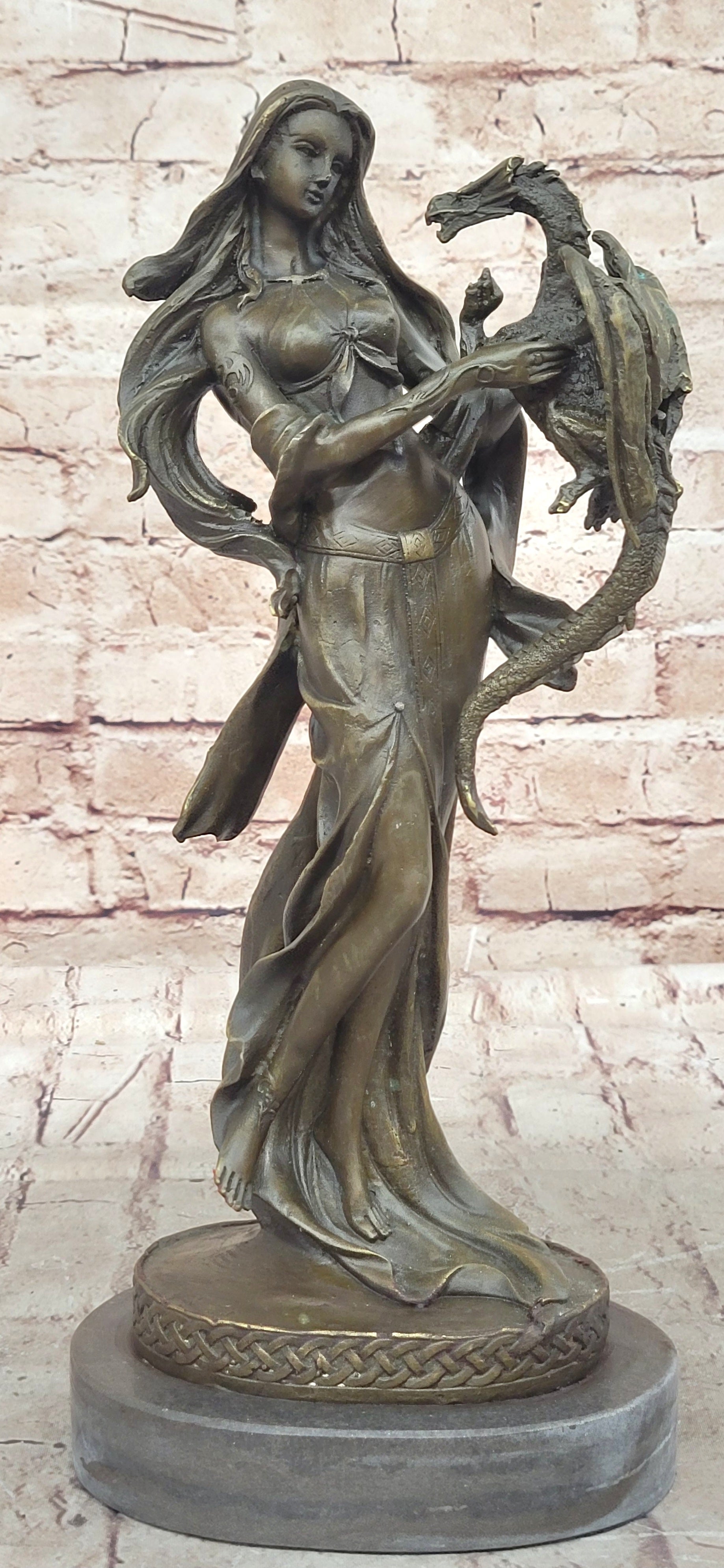 Khaleesi Daenerys Game of Thrones Bronze Sculpture 14" x 6"