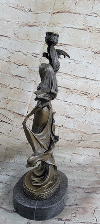 Dragon Lady Bronze Sculpture - Fantasy Mythological Art