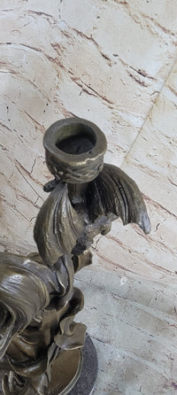 Dragon Lady Bronze Sculpture - Fantasy Mythological Art