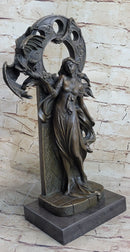 Celtic Dragon Lady Bronze Sculpture - Fantasy Art
