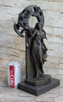 Celtic Dragon Lady Bronze Sculpture - Fantasy Art
