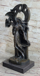Celtic Dragon Lady Bronze Sculpture - Fantasy Art