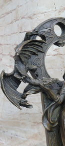 Celtic Dragon Lady Bronze Sculpture - Fantasy Art