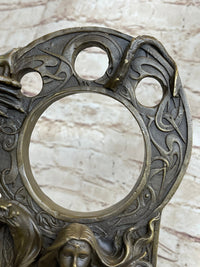 Dragon Girl Playing Violin - Bronze Sculpture Fantasy Art