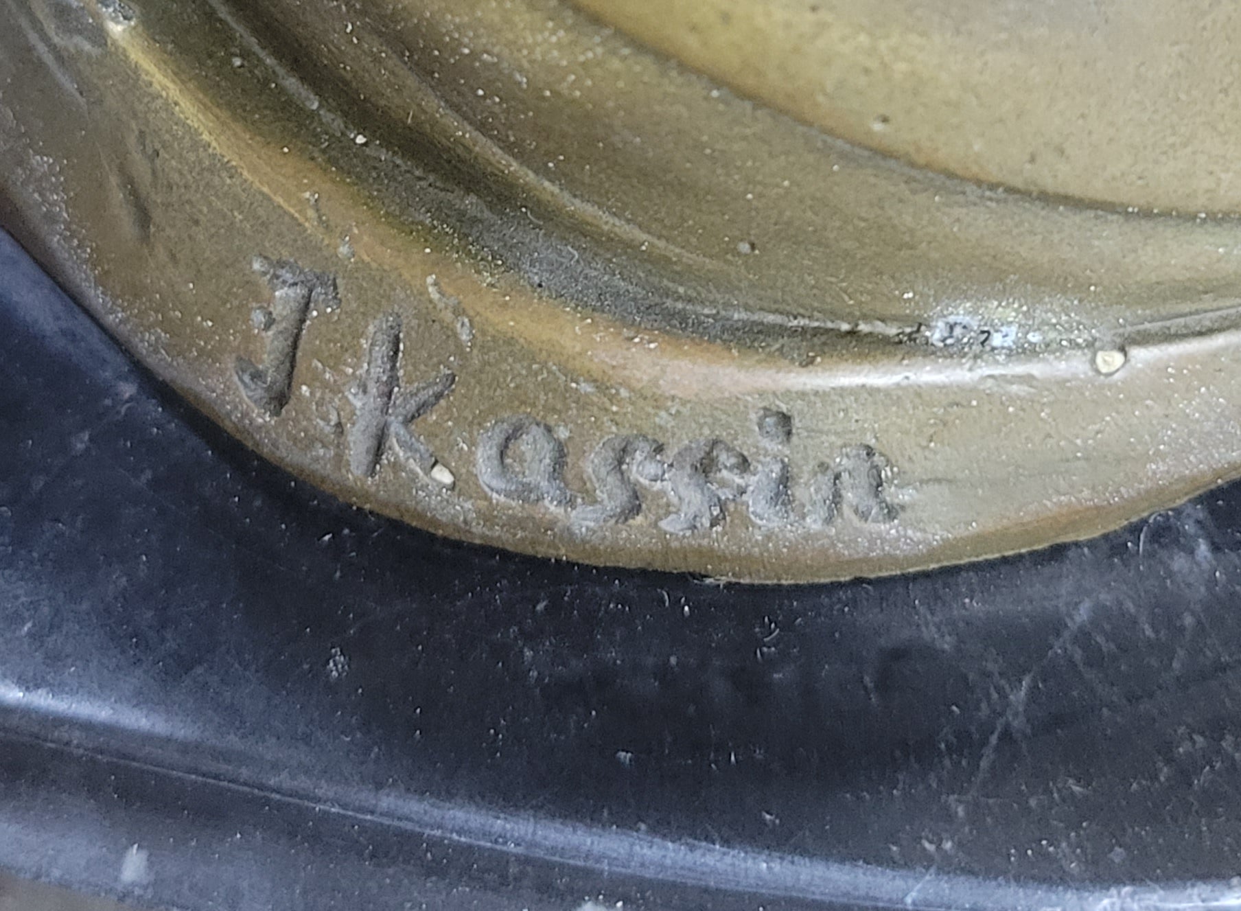 Signed Hot Cast Kassin Semi Nude Nymph Floating Bronze Sculpture