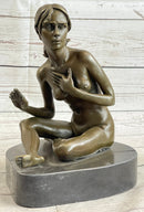 Bronze Art Deco Style Figural Nude Woman Dancer Sculpture Deal