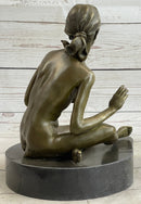 Bronze Art Deco Style Figural Nude Woman Dancer Sculpture Deal