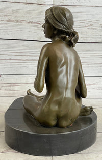Bronze Art Deco Style Figural Nude Woman Dancer Sculpture Deal