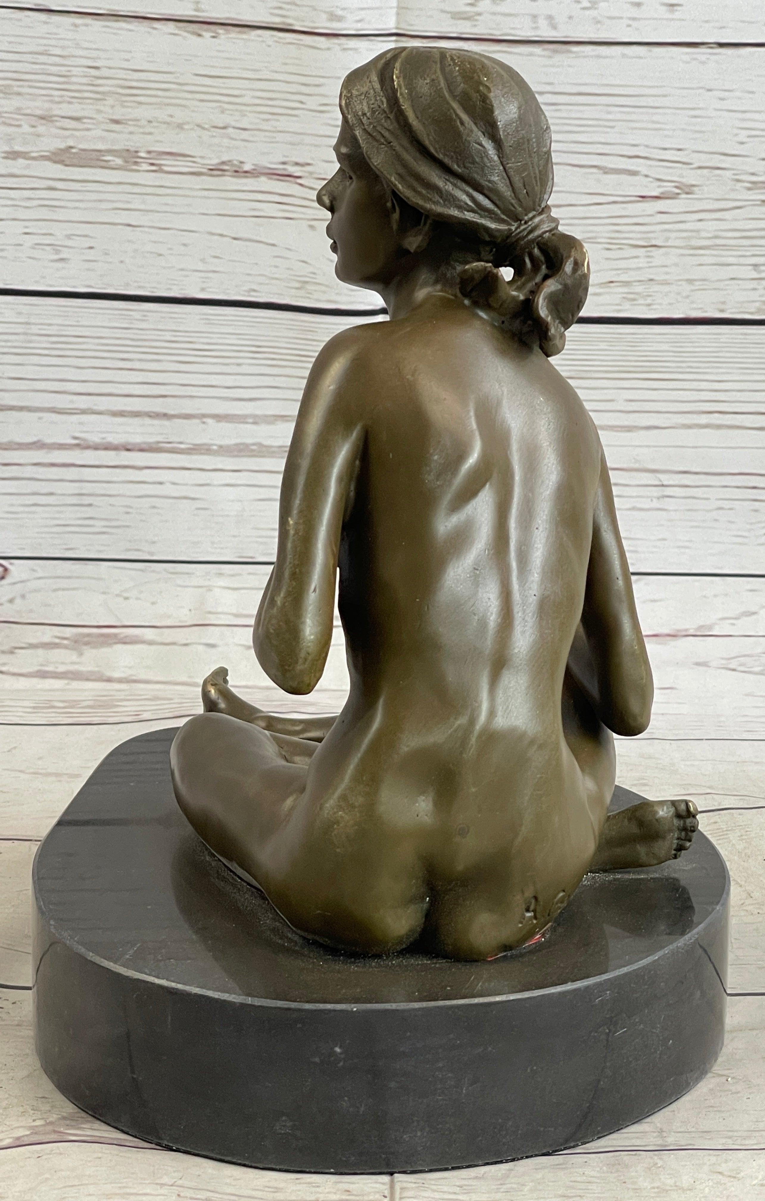 Bronze Art Deco Style Figural Nude Woman Dancer Sculpture Deal