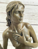 Bronze Art Deco Style Figural Nude Woman Dancer Sculpture Deal