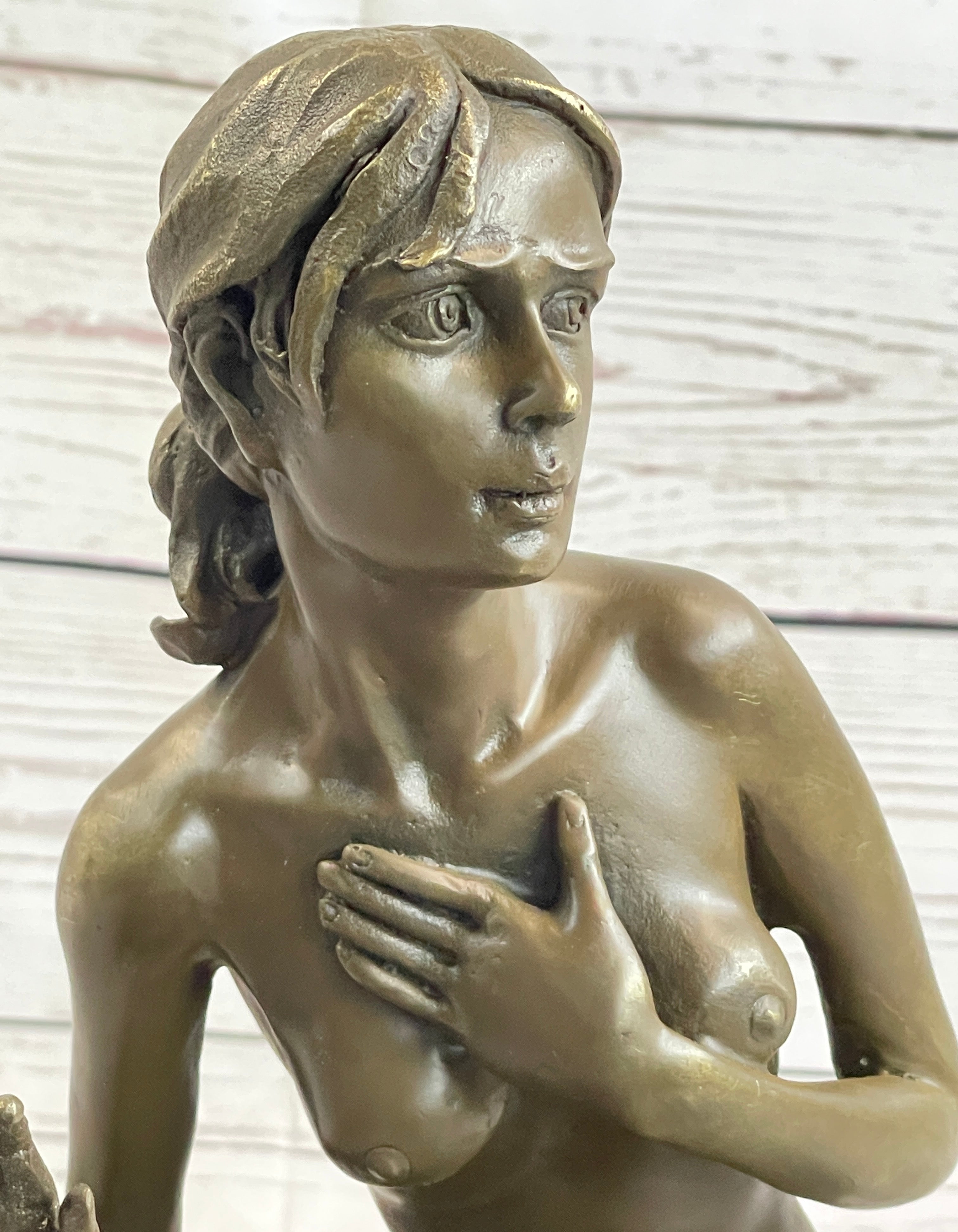 Bronze Art Deco Style Figural Nude Woman Dancer Sculpture Deal