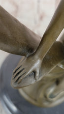 Art Nouveau Nude Sexy Nymph Vase Bronze Sculpture Sale