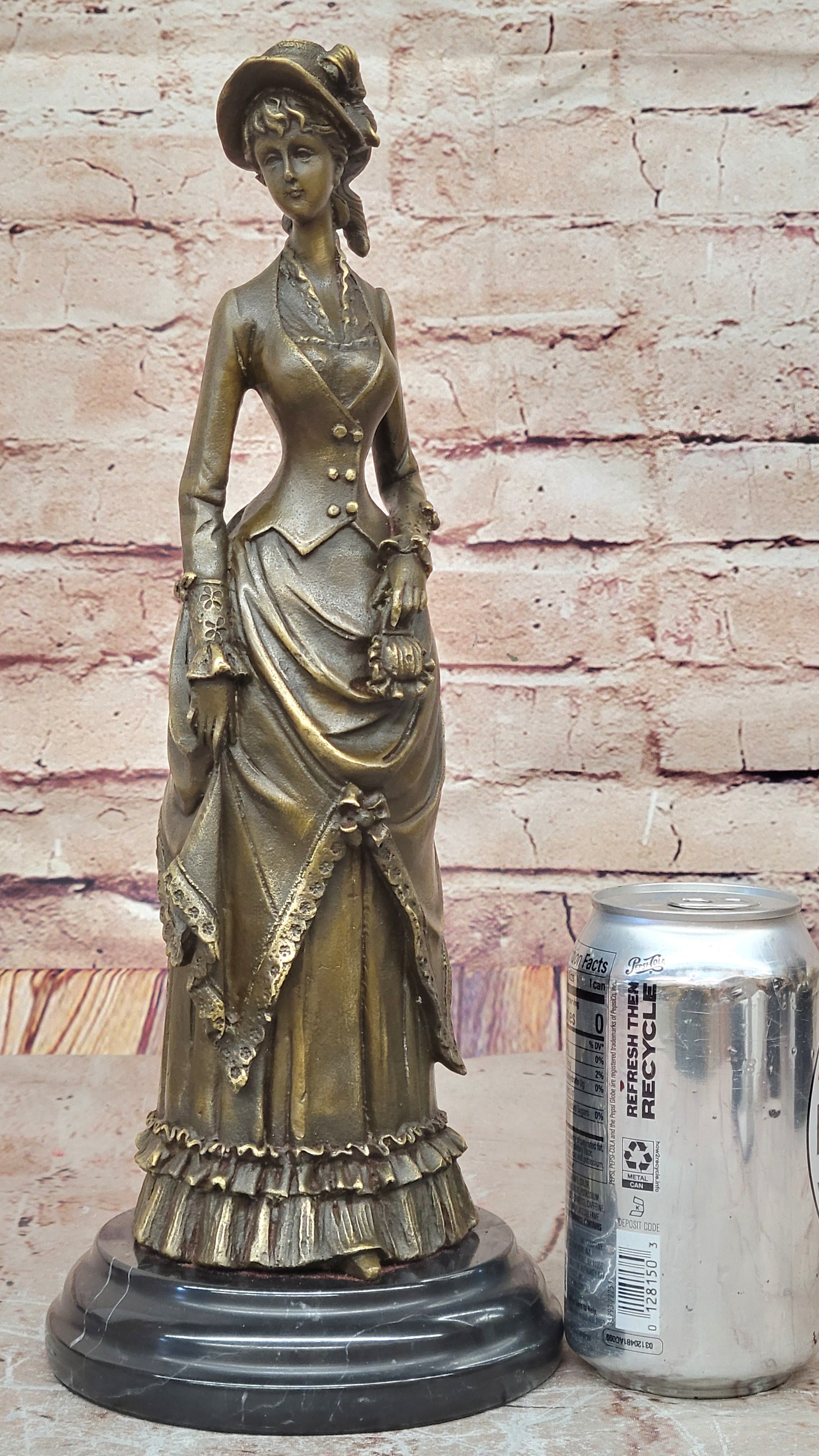 Victorian Lady in Ornate Gown – Bronze by Vitaleh
