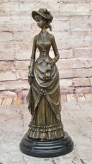 Victorian Lady in Ornate Gown – Bronze by Vitaleh