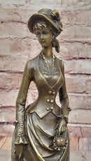 Victorian Lady in Ornate Gown – Bronze by Vitaleh
