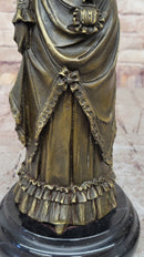 Victorian Lady in Ornate Gown – Bronze by Vitaleh