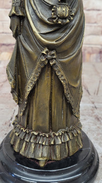 Victorian Lady in Ornate Gown – Bronze by Vitaleh
