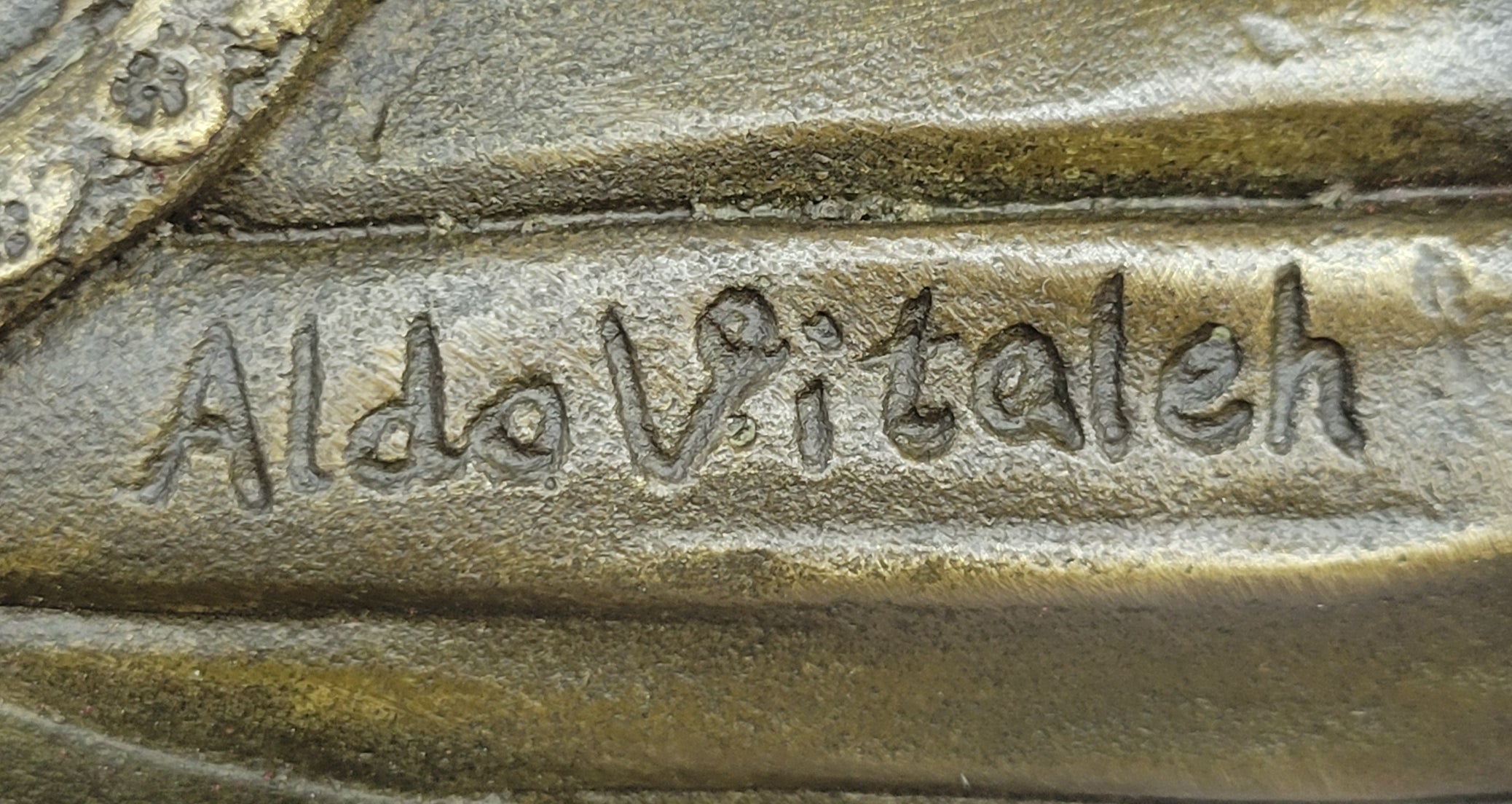 Victorian Lady in Ornate Gown – Bronze by Vitaleh