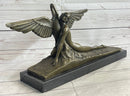 GENNARELLI LEDA AND SWAN MYTHOLOGY NUDE BRONZE SCULPTURE STATUE MYTHICAL GREEK