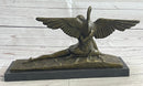 GENNARELLI LEDA AND SWAN MYTHOLOGY NUDE BRONZE SCULPTURE STATUE MYTHICAL GREEK