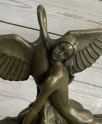 GENNARELLI LEDA AND SWAN MYTHOLOGY NUDE BRONZE SCULPTURE STATUE MYTHICAL GREEK