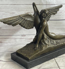 GENNARELLI LEDA AND SWAN MYTHOLOGY NUDE BRONZE SCULPTURE STATUE MYTHICAL GREEK