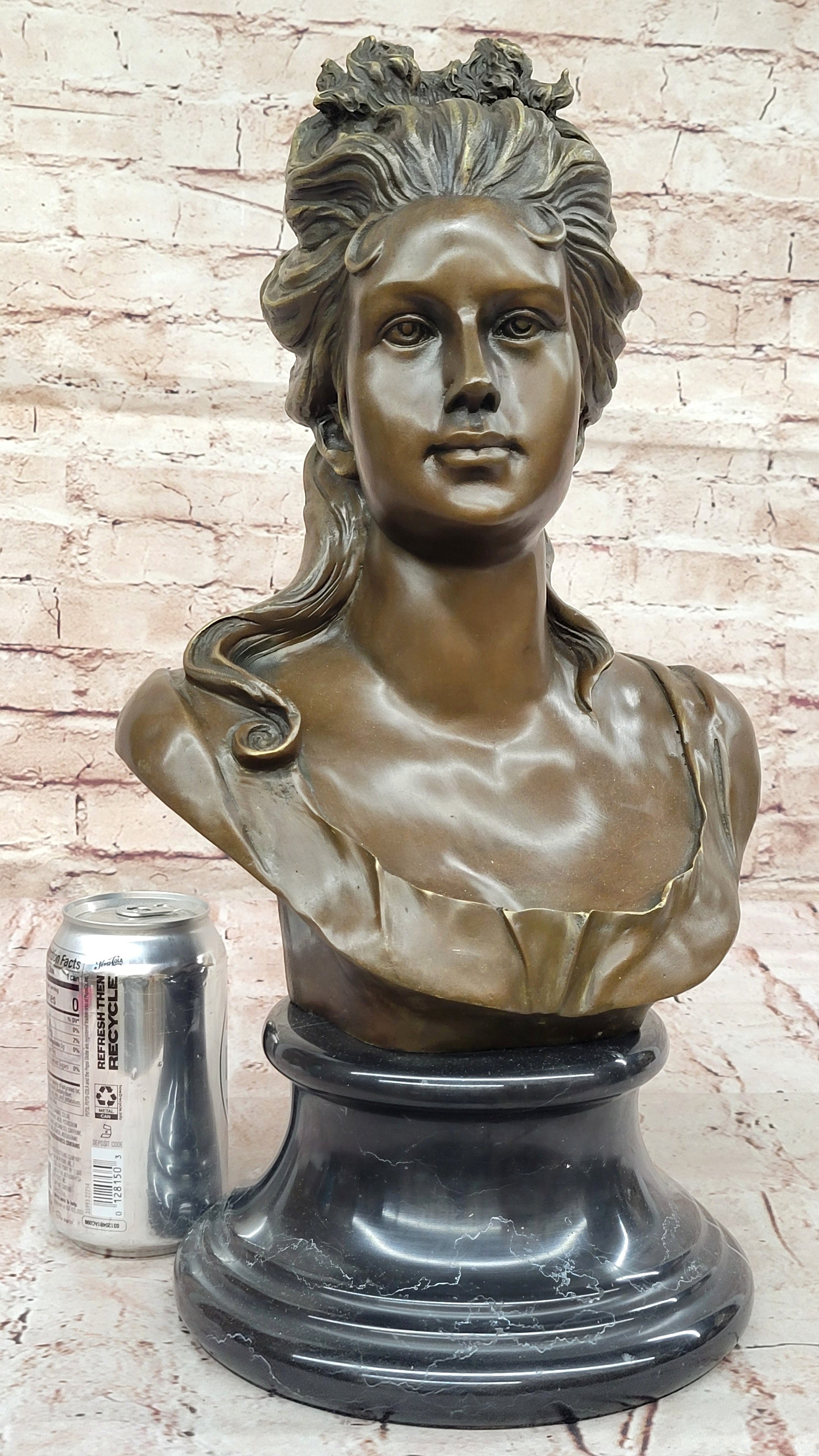 Bronze Female Bust – Classic Woman Portrait Sculpture